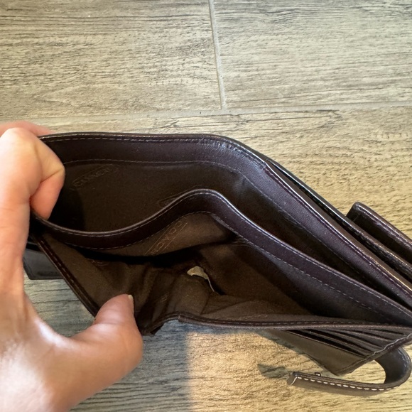 Coach Signature C Brown Wallet - Picture 4 of 7